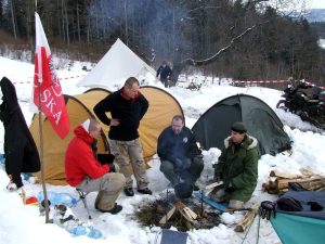 Zlot Zimowy Elefantentreffen. Przy minus 15 pod namiotami