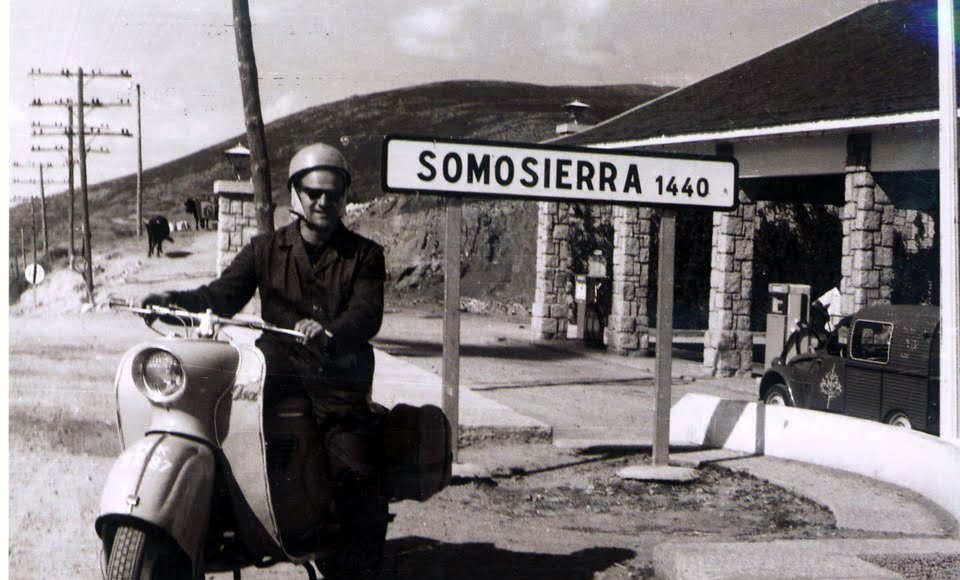 Roman Dobrzynski i skuter Osa zdobywcy Somosierry