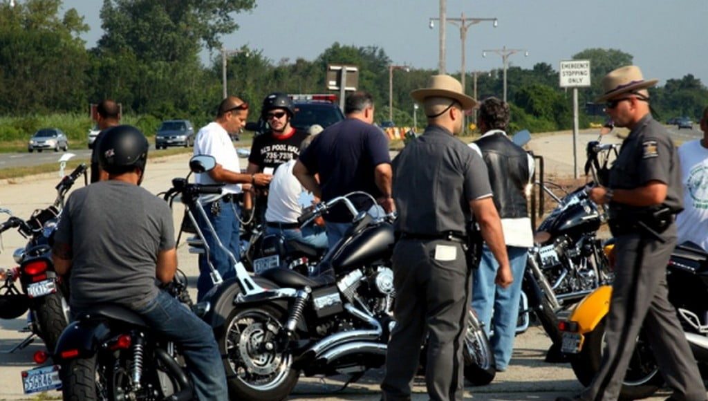 Punkt kontroli motocykli