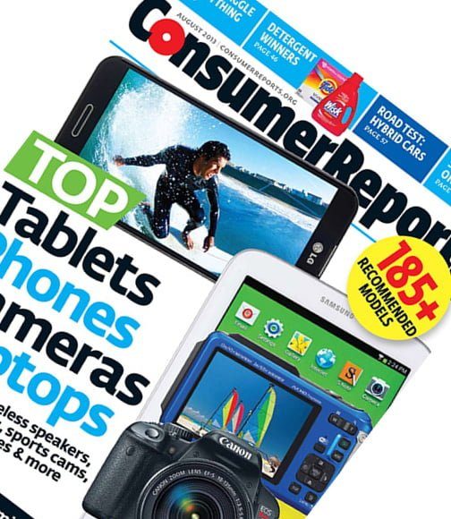 Okładka Consumer Reports wydanie sierpniowe