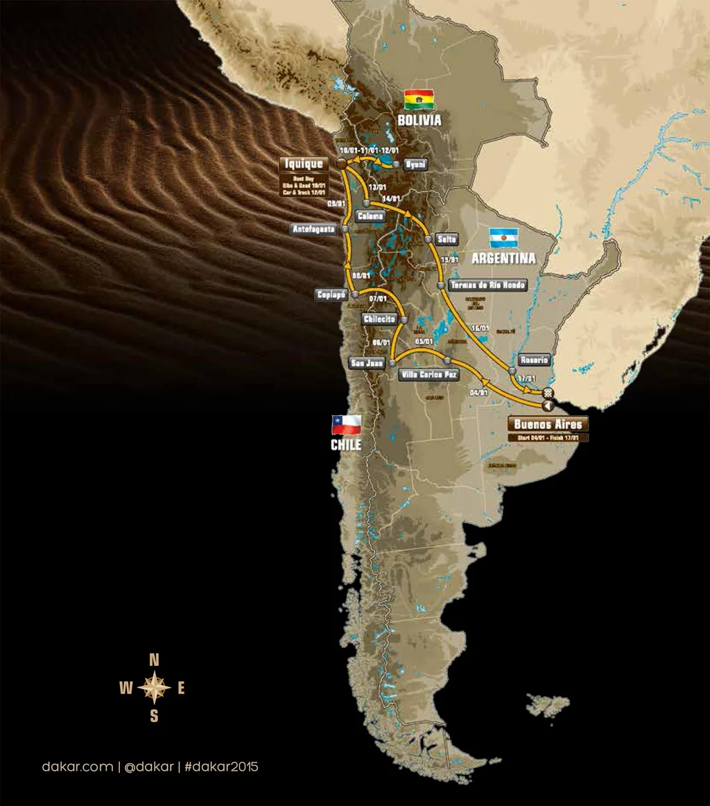 2015-dakar-rally-route dakar rally route