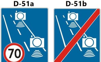 nowe znaki odcinkowy pomiar predkosci