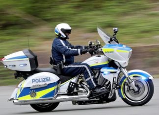 polizej motorrad policyjny motocykl niemcy