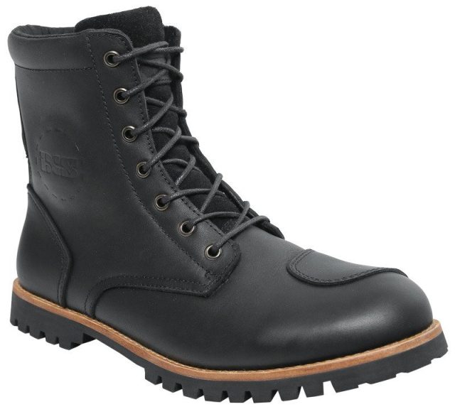 buty sk&oacute;rzane klasyczne retro vintage chopper cruiser IXS OLIED LEATHER BLACK