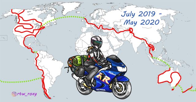 Poczciwym Fireblade’m dookoła świata, czyli RTW Roxy i jej samotna podr&oacute;ż [WYWIAD]