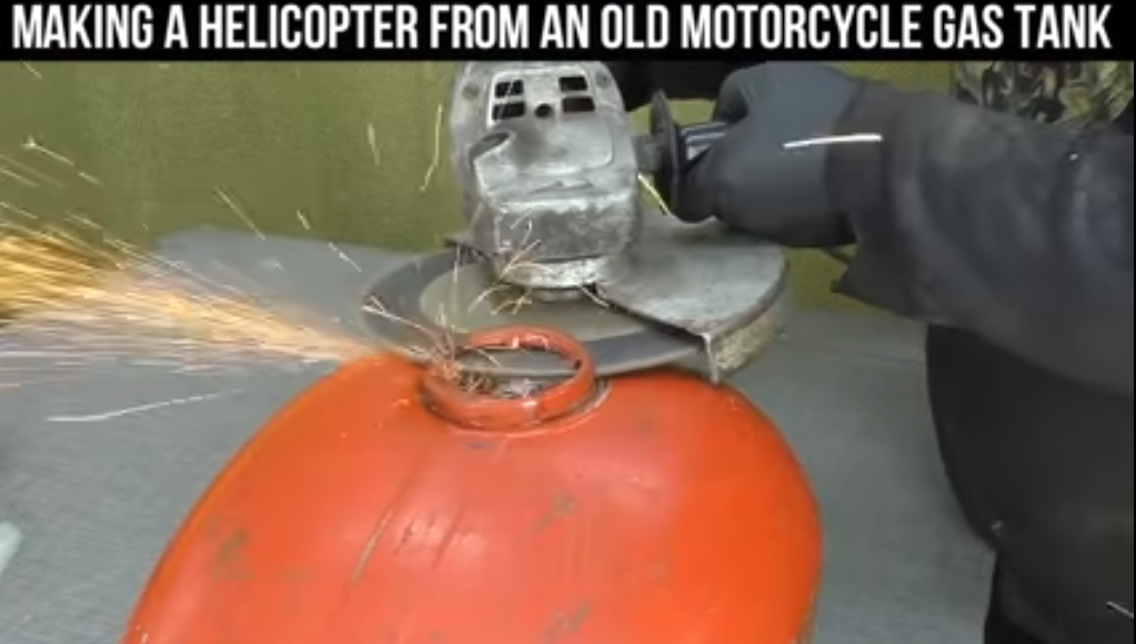 helikopter z baku motocykla zbiornik paliwa diy jak zrobic helikopter