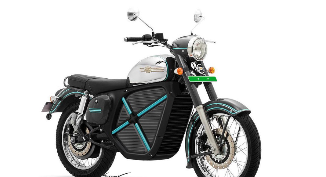 Elektryczna nowa Jawa motocykl elektryczny klasyczny