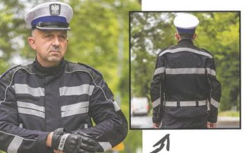 nowe mundury policyjnych motocyklistów