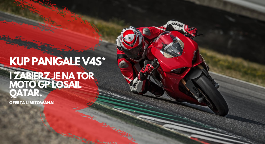 Kup Ducati Panigale V4S – dostaniesz na trackday na torze Losail w Katarze!