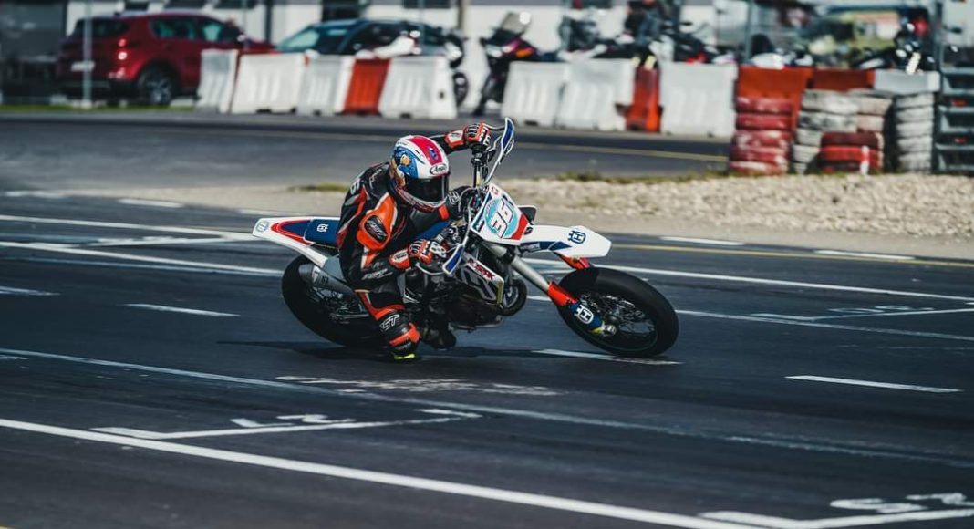 michal budziach budziaszek puchar polski supermoto  sm słomczyn tor