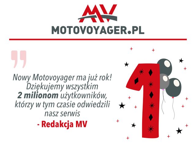 2 miliony użytkownik&oacute;w i 6 milion&oacute;w odsłon – za nami pierwszy rok nowego Motovoyagera!
