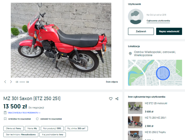Kultowe jednoślady minionej epoki: MZ ETZ 301 &ndash; pr&oacute;ba ratowania marki [dane techniczne, cena, historia modelu, opinia]