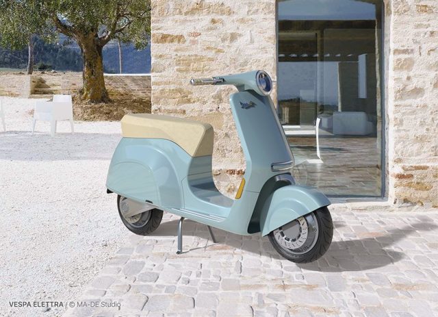 Elektryczne skutery Vespa przyszłości – Elettrica, Elettra, Vespa98