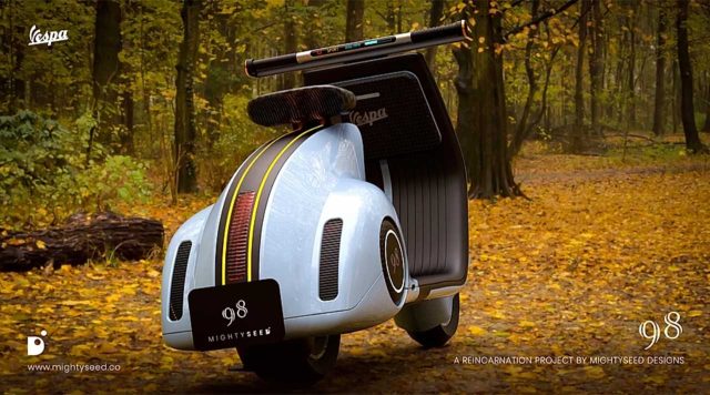Elektryczne skutery Vespa przyszłości – Elettrica, Elettra, Vespa98
