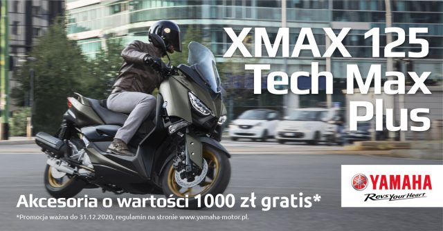 Promocja Yamaha 125 Plus akcesoria w prezencie tylko do końca roku!