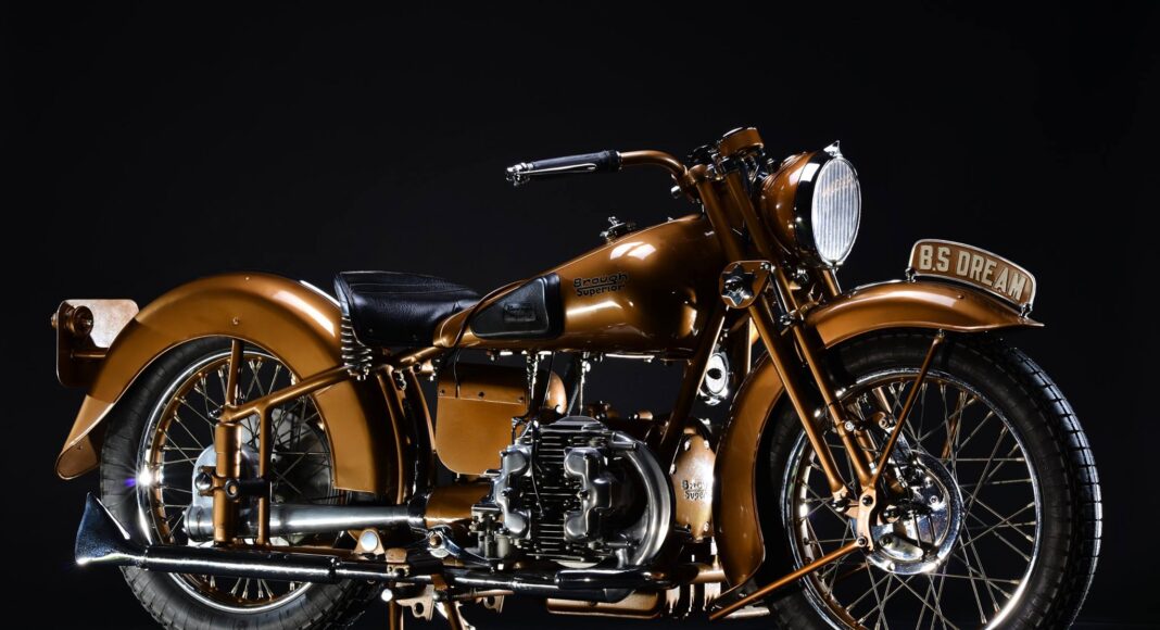 Brugh Superior Golden Dream brytyjski angielski motocykl zabytkowy weteran kultowy  scaled