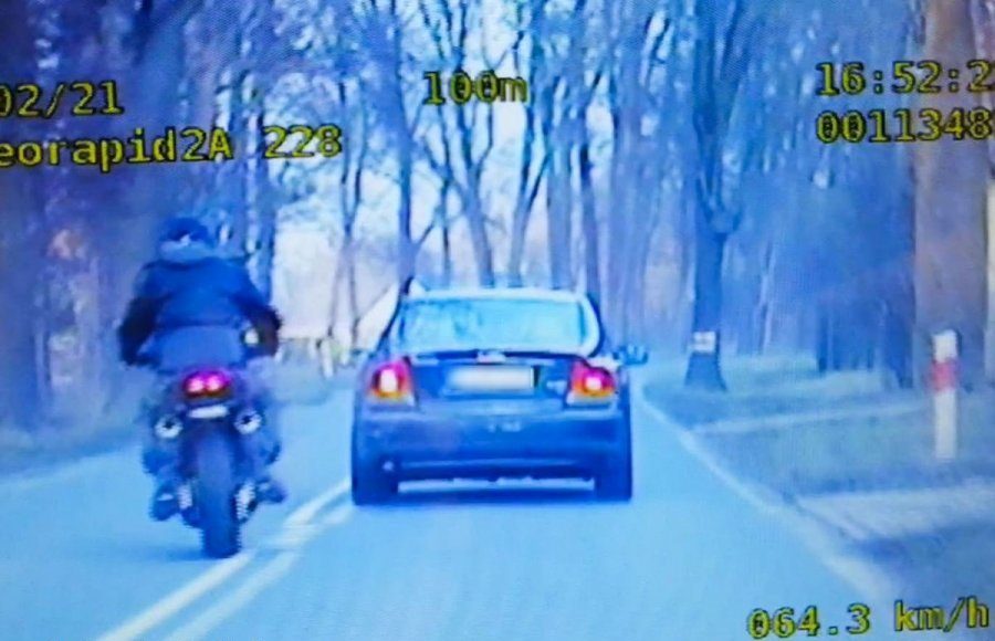 pościg za motocyklistą policjantka zielona góra grupa speed