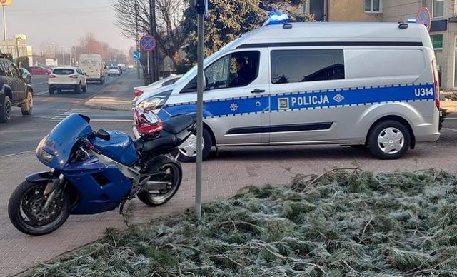 ucieczka przed policją na mtoocyklu yamaha policja pościg