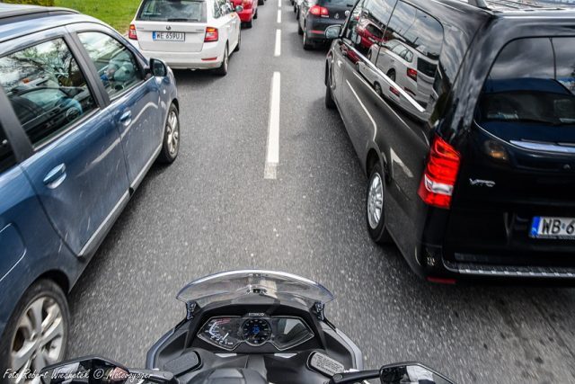 jazda w korku lwg podziękowania dla kierowcy