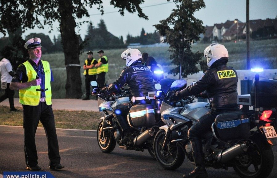 policja motocykle honda cbf mundurowi