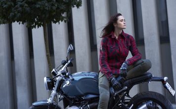 dziewczyna na motocyklu Kurtka Shima Renegade