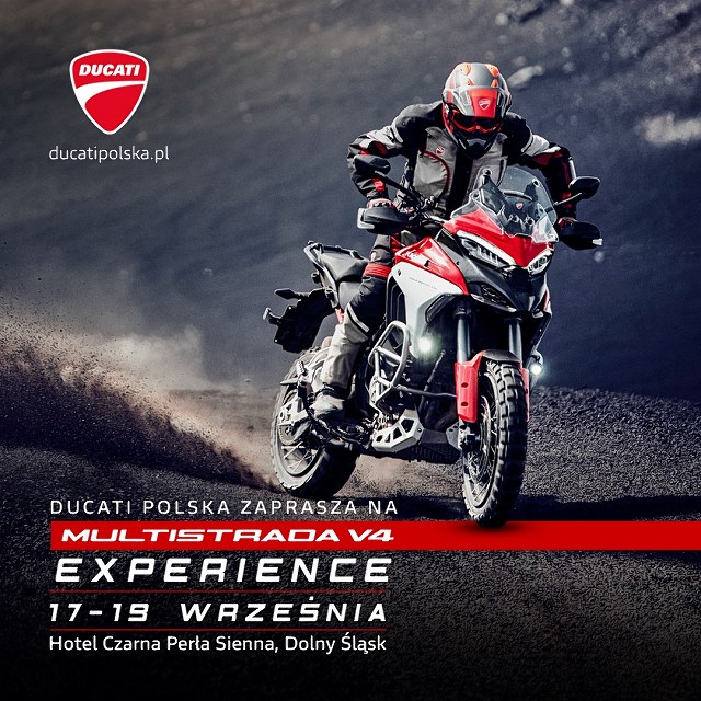 Poznaj najbardziej wszechstronny motocykl Ducati. Zapraszamy na Multistrada V4 Experience 17 września!