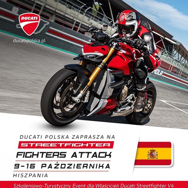 Ducati Polska zaprasza na Fighters Attack – wyjazd do Hiszpanii dla posiadaczy Streetfighter&oacute;w V4