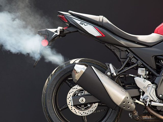 rozgrzewanie motocykla wydech SV rozgrzewanie motocykla wydech SV