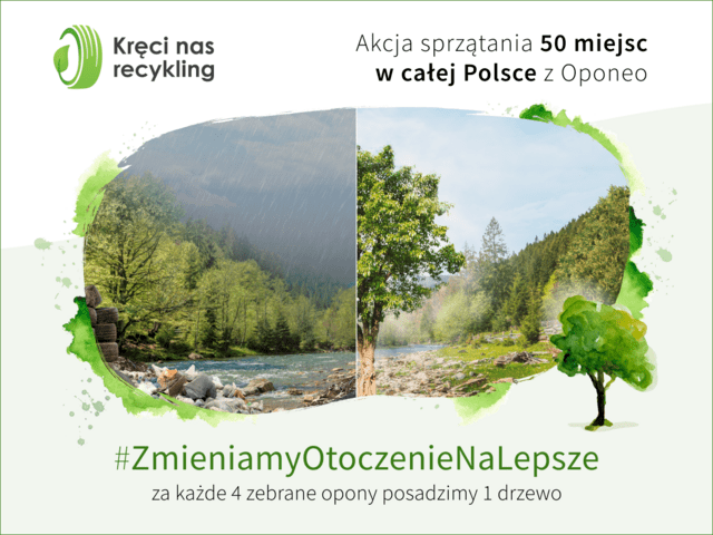 Oponeo.pl posadzi drzewa w zamian za zużyte opony!