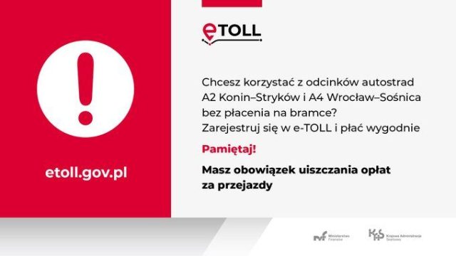 e toll płatność za autostrady