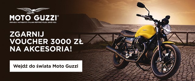 Kup Moto Guzzi i zgarnij Voucher o wartości 3000 zł na akcesoria do twojego nowego motocykla!