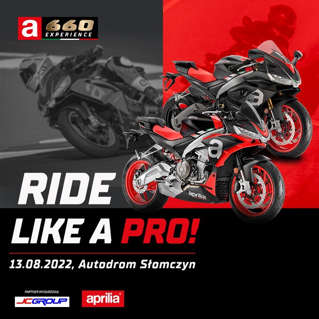 Aprilia 660 Experience, czyli jeźdź jak PRO! Szkolenie torowe 13.08.2022 dla właścicieli Tuono i RS660