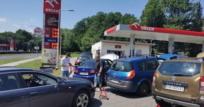 orlen bielsko-biała awaria pojazdów ceny paliw