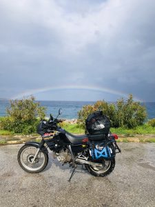 Rainbow After Riding in the Rain through Heraklin on Crete in Greece-MV_GlowneZdjecie-W855Q95 Rainbow After Riding in the Rain through Heraklin on Crete in Greece-MV_GlowneZdjecie-W855Q95