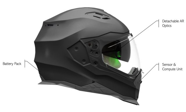Uniwersalny wyświetlacz do kasku firmy Aegis Rider