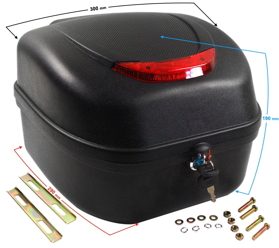 Twarde kufry Moretti – tani, skuteczny i estetyczny sposób na przewożenie bagażu na motocyklu i skuterze [centralny, boczne, na dwa kaski