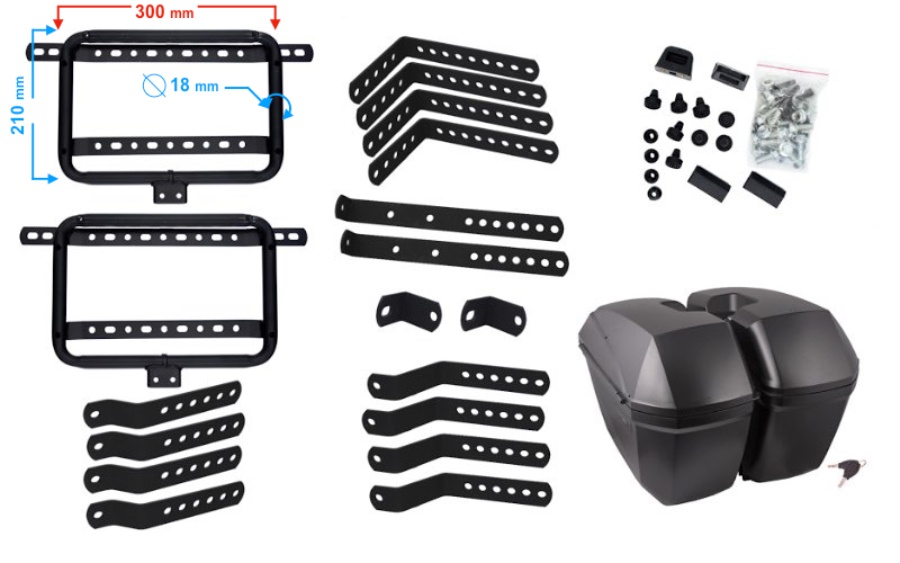 Twarde kufry Moretti – tani, skuteczny i estetyczny sposób na przewożenie bagażu na motocyklu i skuterze [centralny, boczne, na dwa kaski