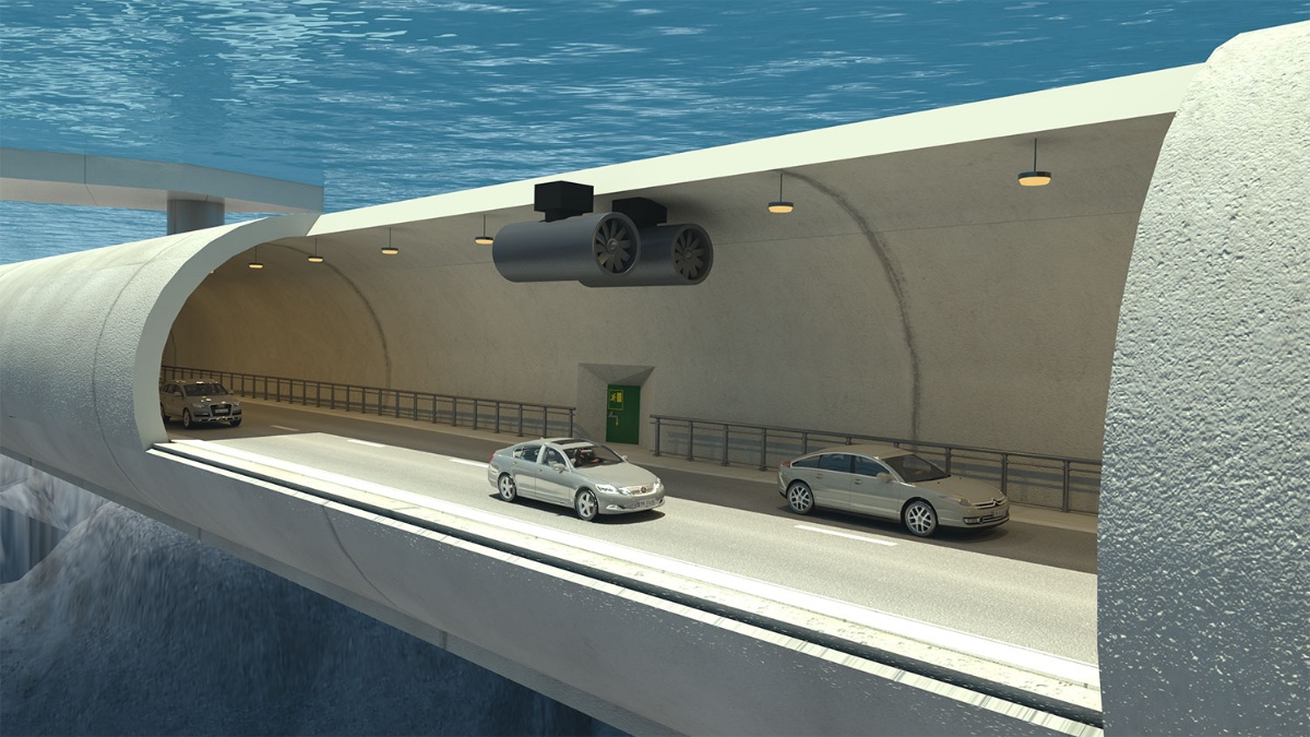 Pierwszy na świecie pływający tunel powstanie w Norwegii. Wjechałbyś tam motocyklem?