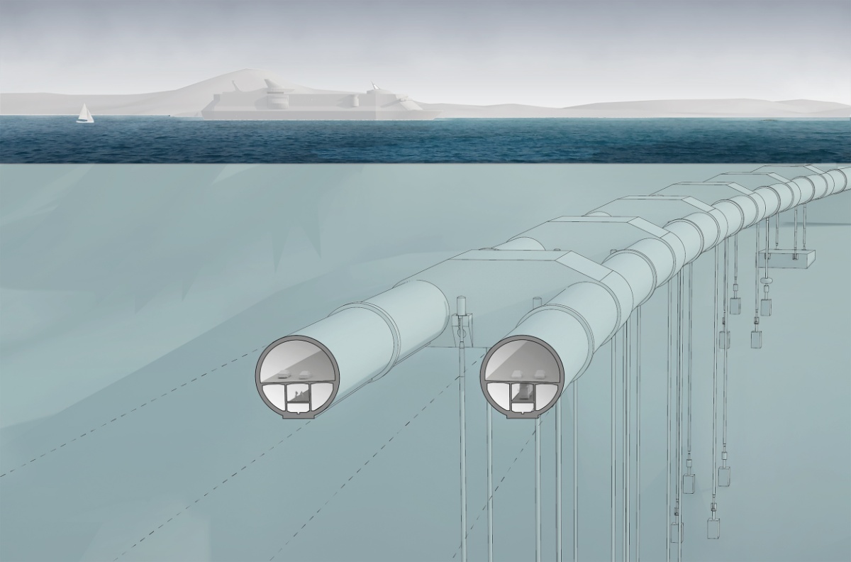 Pierwszy na świecie pływający tunel powstanie w Norwegii. Wjechałbyś tam motocyklem?