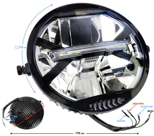 Styl i bezpieczeństwo. Akcesoryjne reflektory LED marki Moretti Parts [lampa na wymianę]