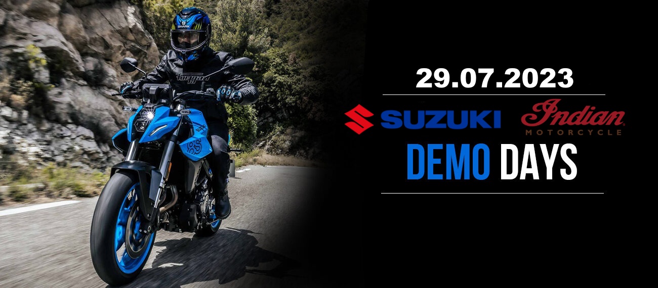Krakowski salon Moto-Trip zaprasza na jazdy testowe motocyklami Suzuki, Indian, Moto Morini, Brixton i Zero