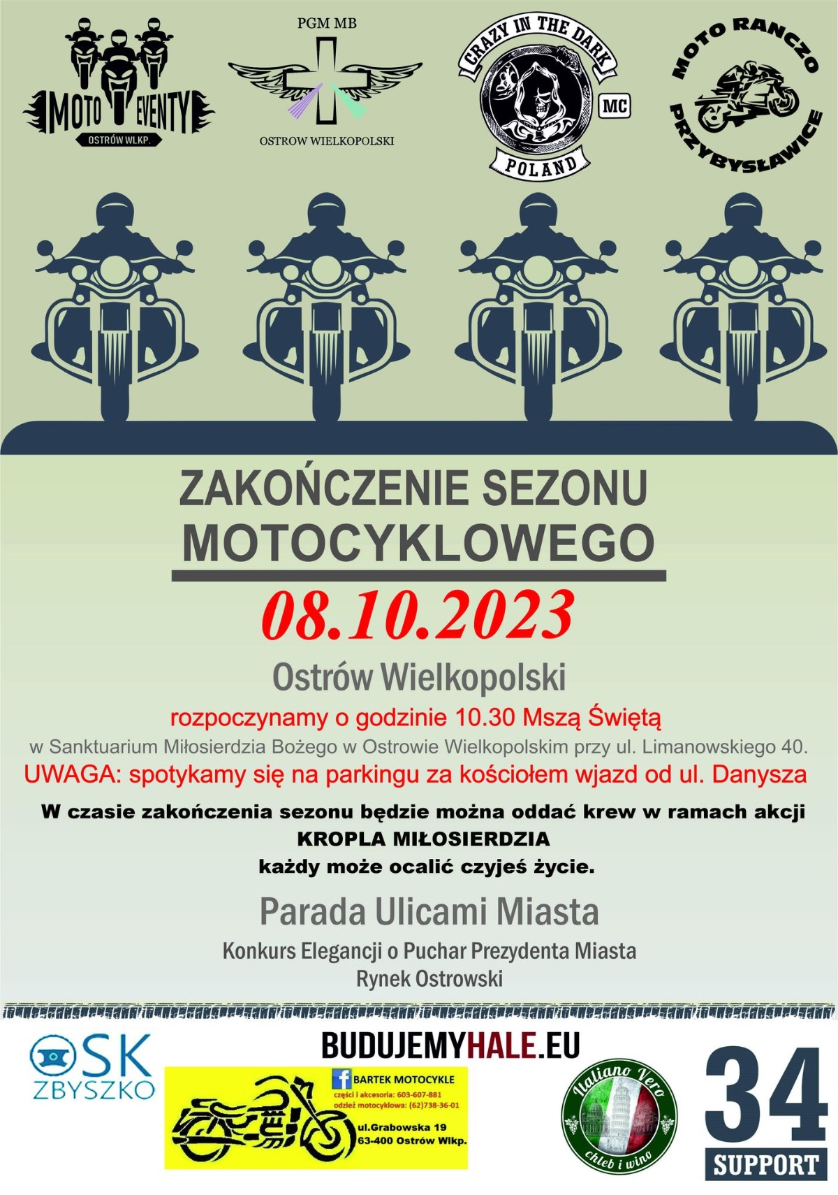 Przy groch&oacute;wce i nie tylko. Imprezy motocyklowe w weekend 6-8 października [kalendarz, kiedy i gdzie zlot]
