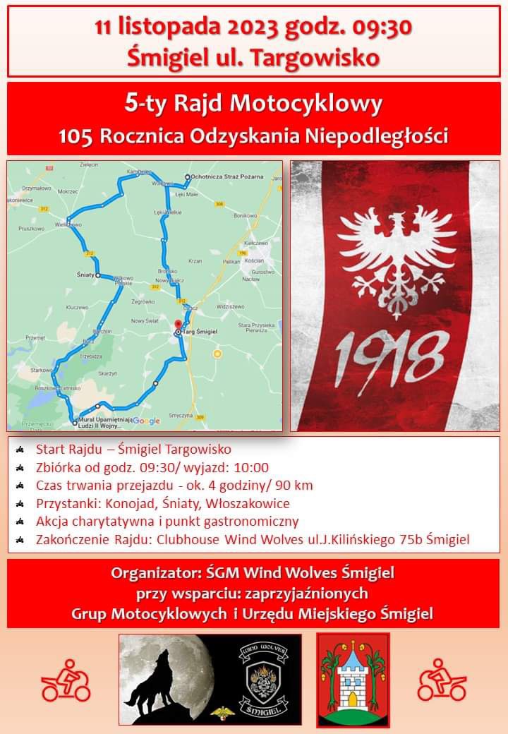 Parady motocyklowe w Narodowe Święto Niepodległości 11 listopada [kalendarz, kiedy i gdzie zlot]