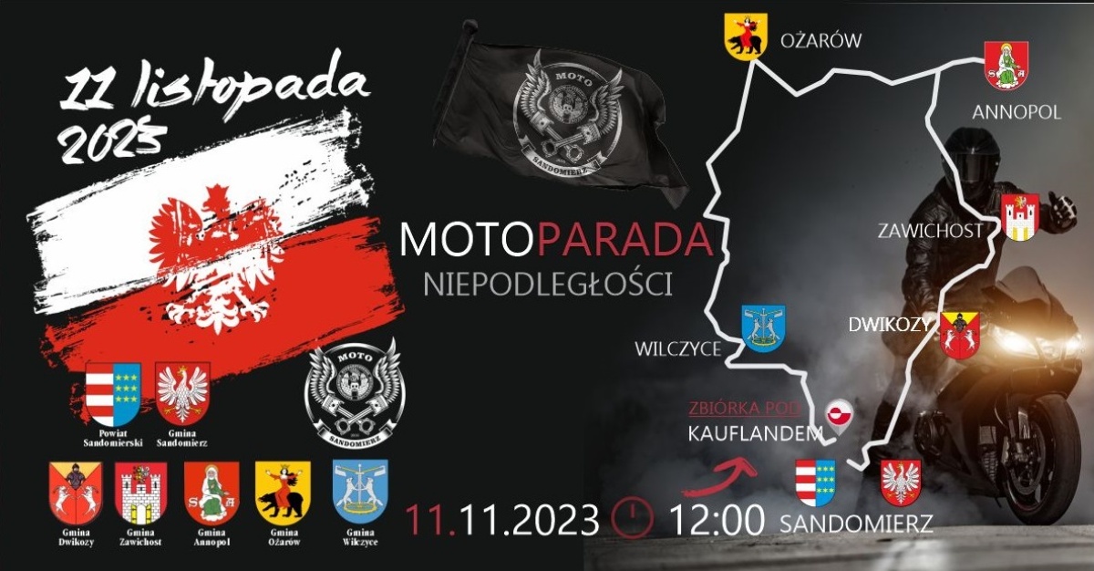 Parady motocyklowe w Narodowe Święto Niepodległości 11 listopada [kalendarz, kiedy i gdzie zlot]