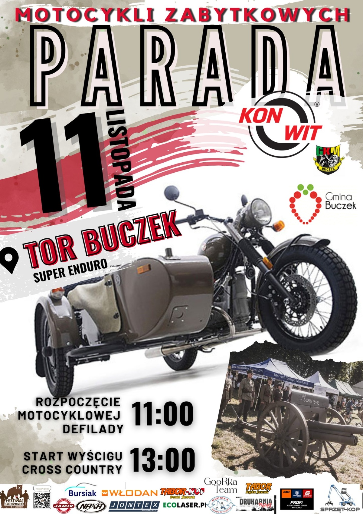 Parady motocyklowe w Narodowe Święto Niepodległości 11 listopada [kalendarz, kiedy i gdzie zlot]