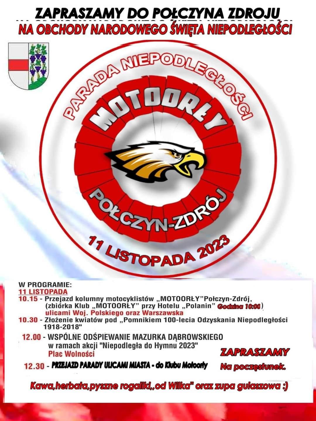Parady motocyklowe w Narodowe Święto Niepodległości 11 listopada [kalendarz, kiedy i gdzie zlot]