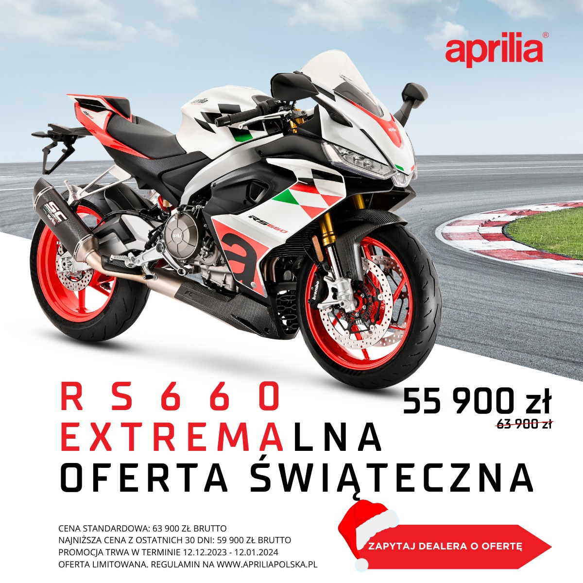 To będą ekstremalne święta. Aprilia RS 660 Extrema teraz aż 8000 zł taniej!