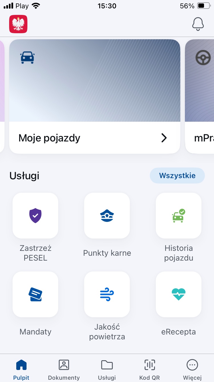 Aplikacja mObywatel z nową funkcją dla kierowc&oacute;w. Obyśmy nie musieli z niej korzystać
