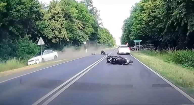 Wypadek motocyklisty Słupca