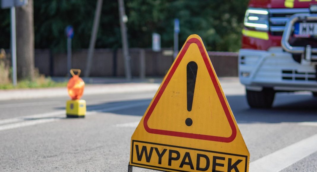 Wypadek motocyklowy straż Bartek Buczkowski 5